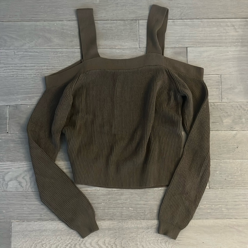 Off the shoulder/ cold shoulder sweater
